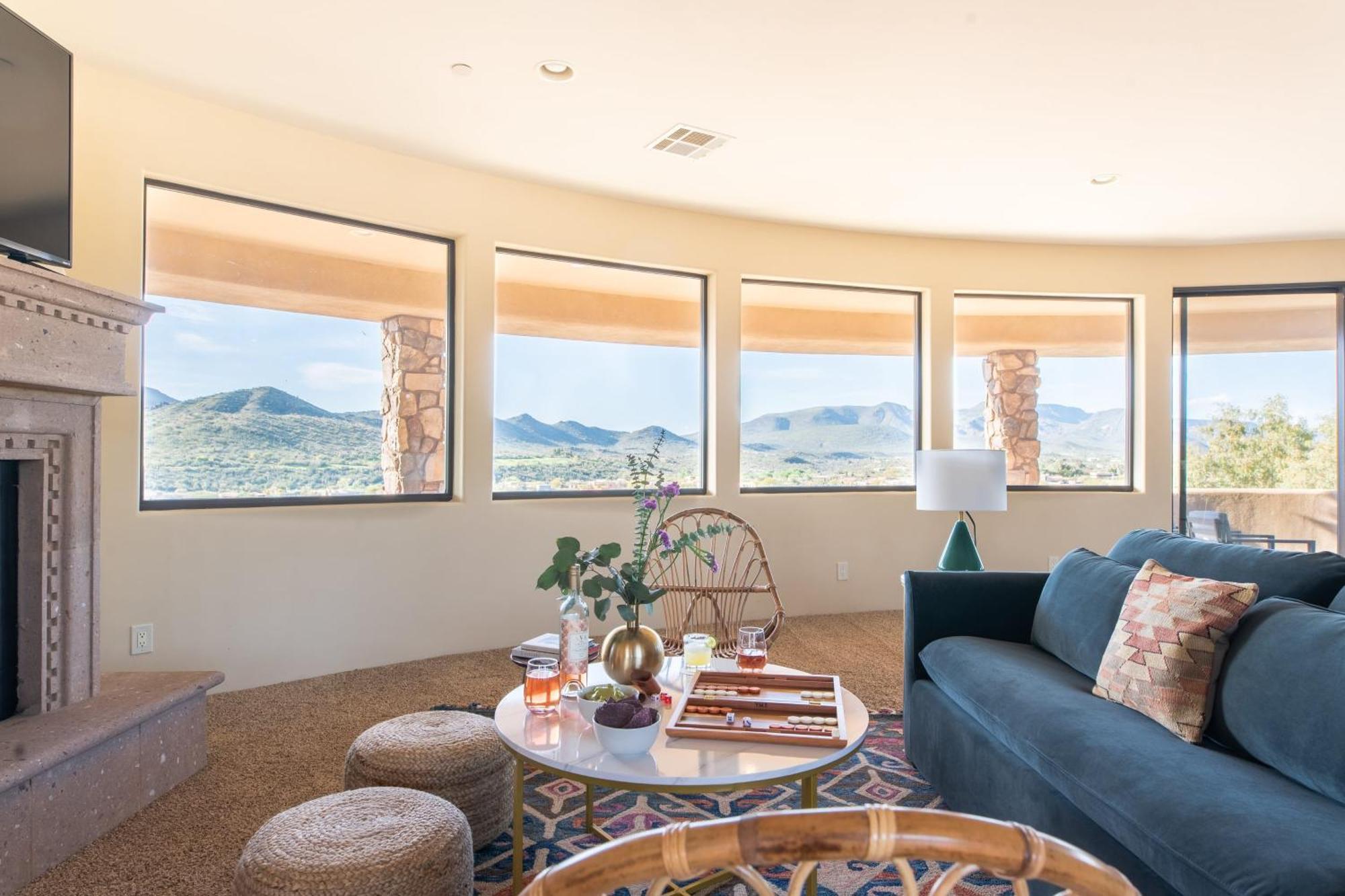 Sunbeam By Avantstay Elegant Private Desert Home W Infinity Pool Spa View เคฟครีค ภายนอก รูปภาพ