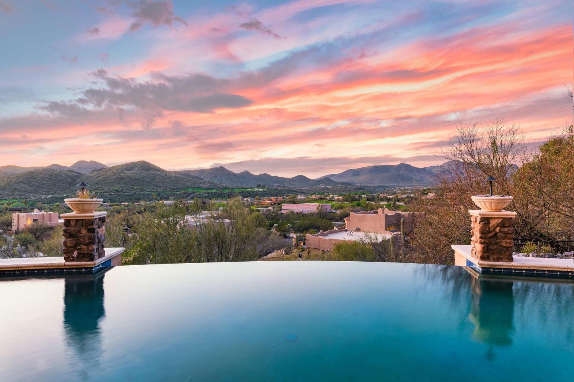 Sunbeam By Avantstay Elegant Private Desert Home W Infinity Pool Spa View เคฟครีค ภายนอก รูปภาพ
