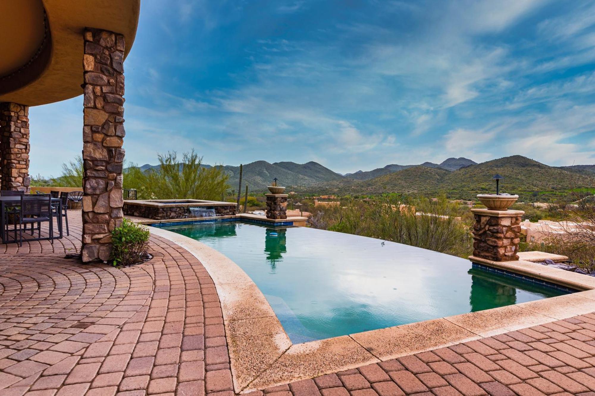 Sunbeam By Avantstay Elegant Private Desert Home W Infinity Pool Spa View เคฟครีค ภายนอก รูปภาพ